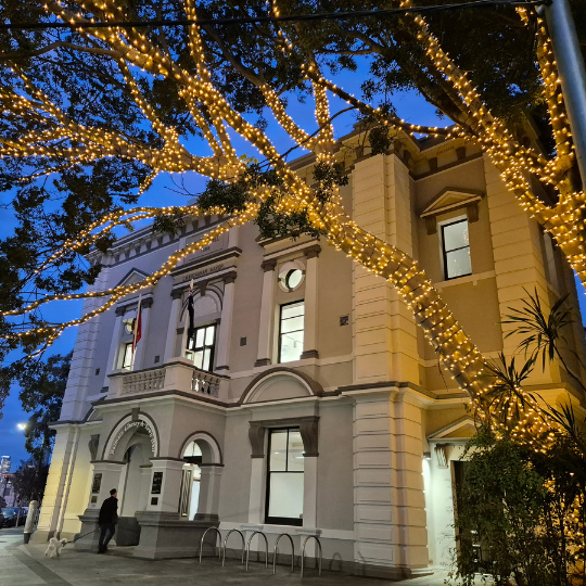 Balmain Town Hall and Library night